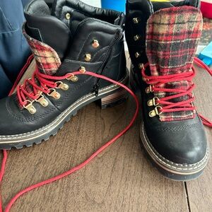 Brenley lace up & zip combat boots